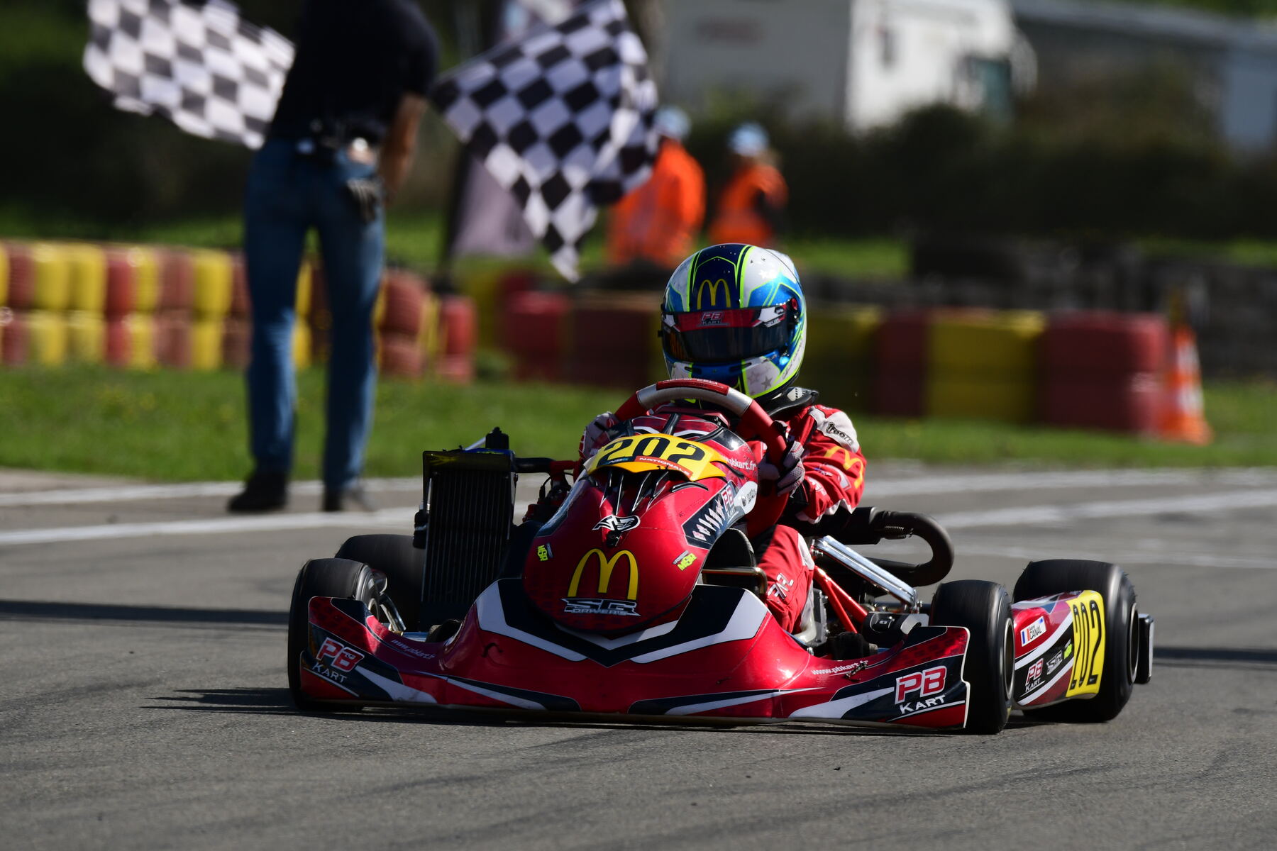Gabriel sur le podium